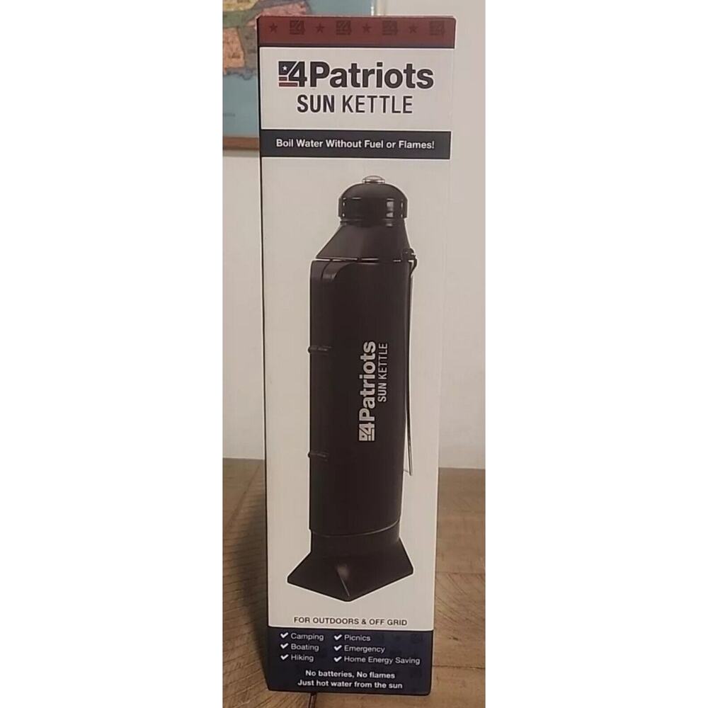 4Patriots Sun Kettle Rocket Solar Thermos Cooker Boil Water Heater 4 Survival